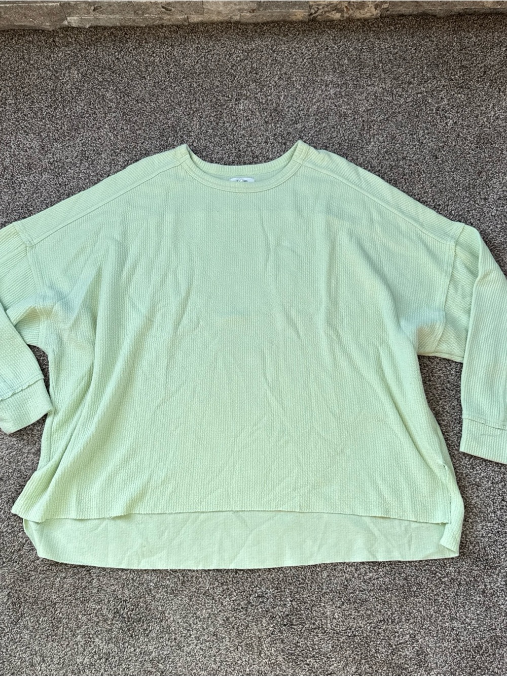 Maurice’s Light Mint Green Women's 2X Waffle Knit Sweater EUC